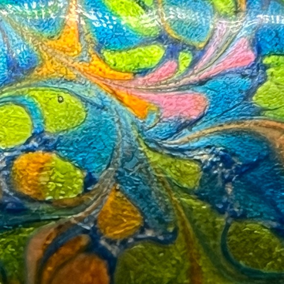 Inga Enameled Brooch, Signed, Vintage - Picture 2 of 6